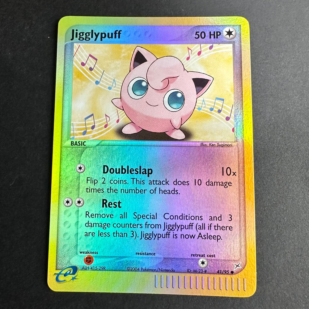 Pokemon TCG Jigglypuff EX Team Magma vs Team Aqua Common Reverse Holo NM